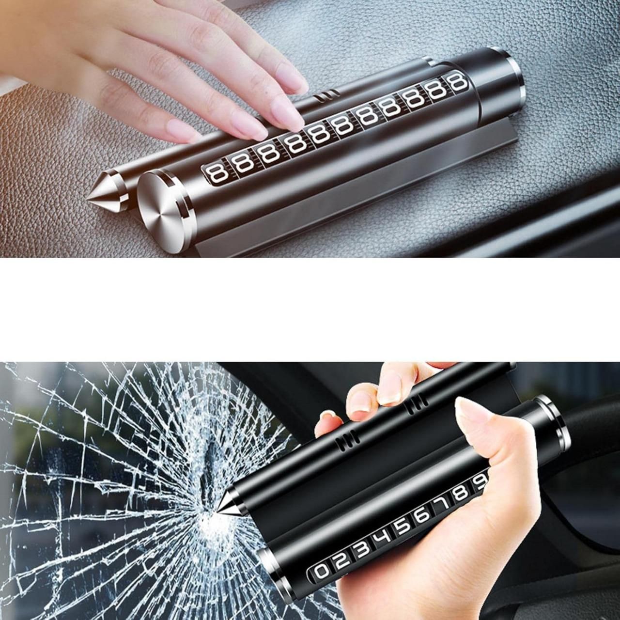 🚗 Multipurpose Car Safety Hammer | Emergency Window Breaker & Seat Belt Cutter Tool