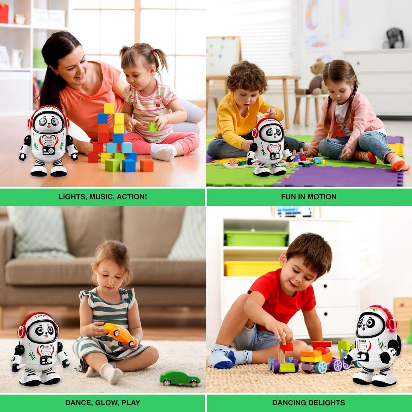🐼 Dancing Light Panda Toy – Musical LED Panda with Fun Movements for Kids