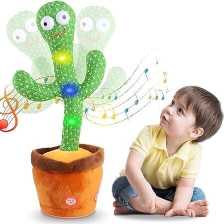 🌵 LED Musical Dancing & Talking Cactus Toy – Mimicry, Singing & Dancing Plush for Kids & Fun Décor