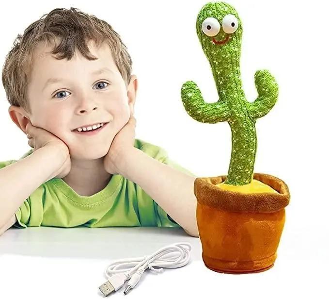 🌵 LED Musical Dancing & Talking Cactus Toy – Mimicry, Singing & Dancing Plush for Kids & Fun Décor