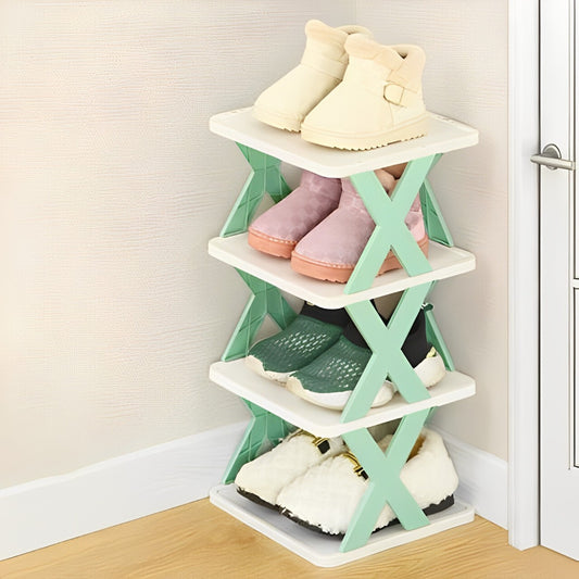 👟 Foldable Shoe Rack – Space Saving, Portable & Multicolor Organizer for Home