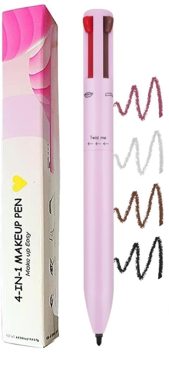 💄 Touch Up 4-in-1 Makeup Pen (Multicolor) – Lip Liner, Eyeliner, Brow & Highlighter in One Pen