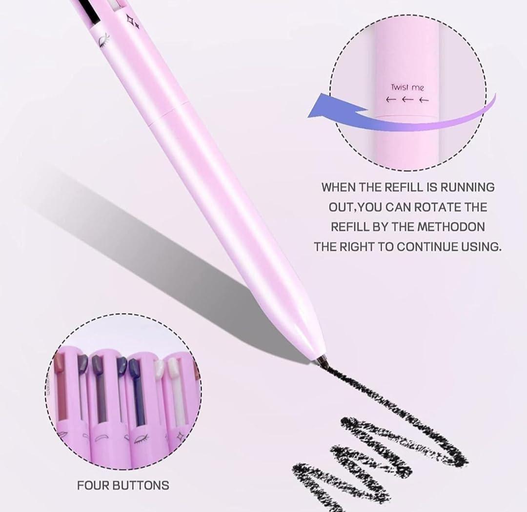 💄 Touch Up 4-in-1 Makeup Pen (Multicolor) – Lip Liner, Eyeliner, Brow & Highlighter in One Pen