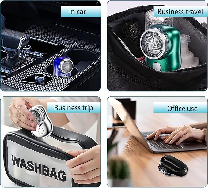 ⚡ Mini-Shave Portable Electric Shaver | 2023 Upgrade Rechargeable Razor for Men