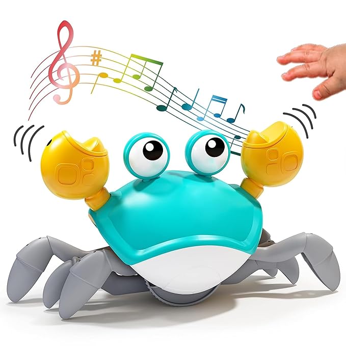 🦀 Crawling Crab Baby Musical Toy – Interactive Kids Toy with LED Lights & Rechargeable Battery