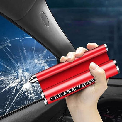🚗 Multipurpose Car Safety Hammer | Emergency Window Breaker & Seat Belt Cutter Tool