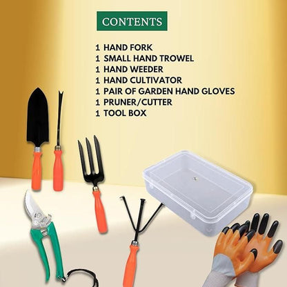 🌿 6-in-1 Garden Tool Kit with Storage Box | Essential Gardening Tools for Home & Outdoor