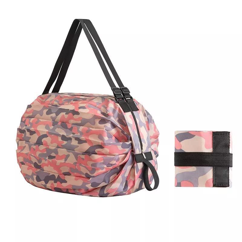🛍️ 2 Pieces Foldable Shopping Bags | Eco-Friendly Reusable Grocery & Travel Tote