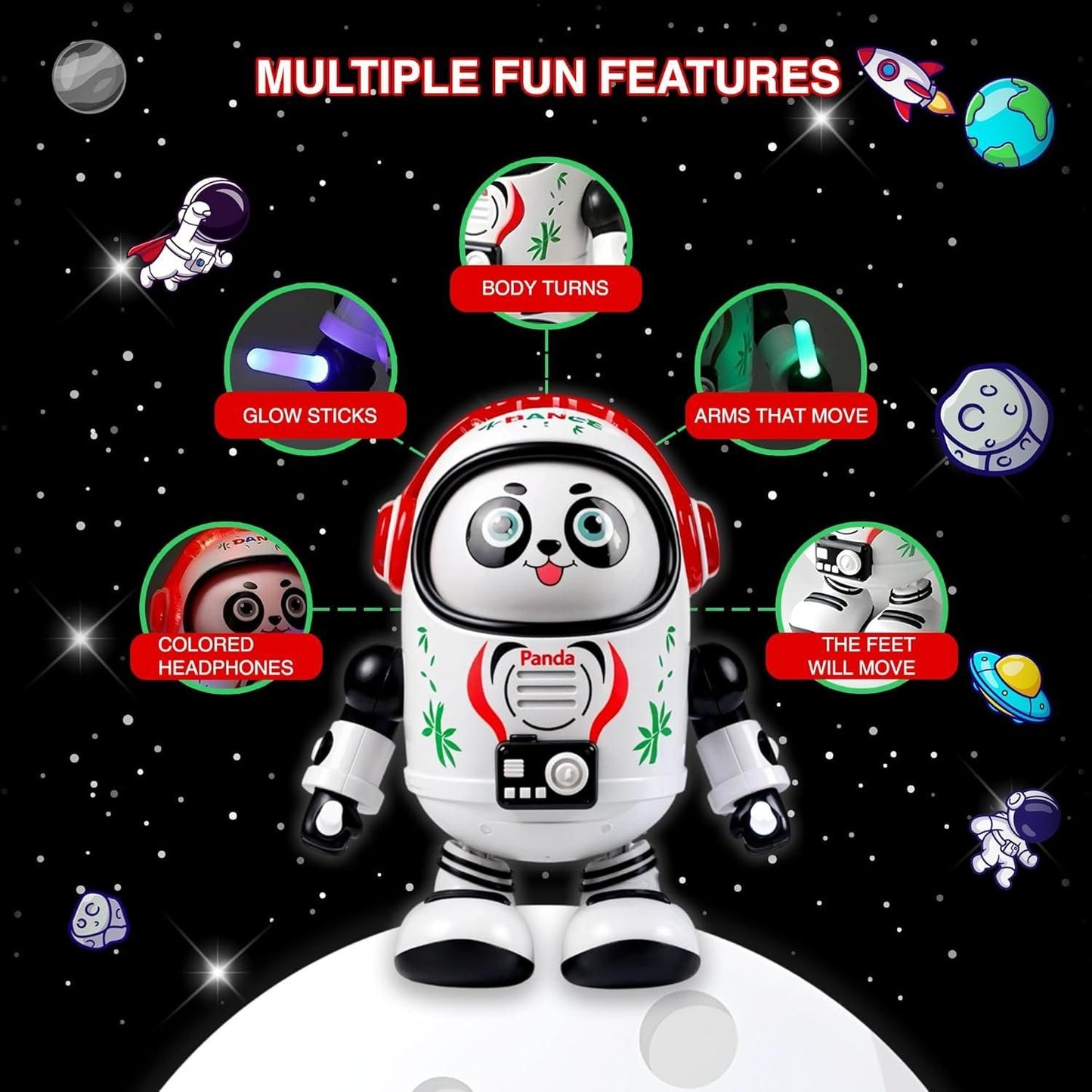 🐼 Dancing Light Panda Toy – Musical LED Panda with Fun Movements for Kids