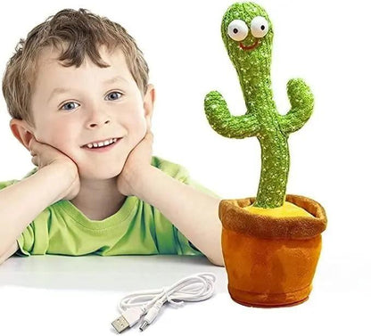 🌵 LED Musical Dancing & Talking Cactus Toy – Mimicry, Singing & Dancing Plush for Kids & Fun Décor