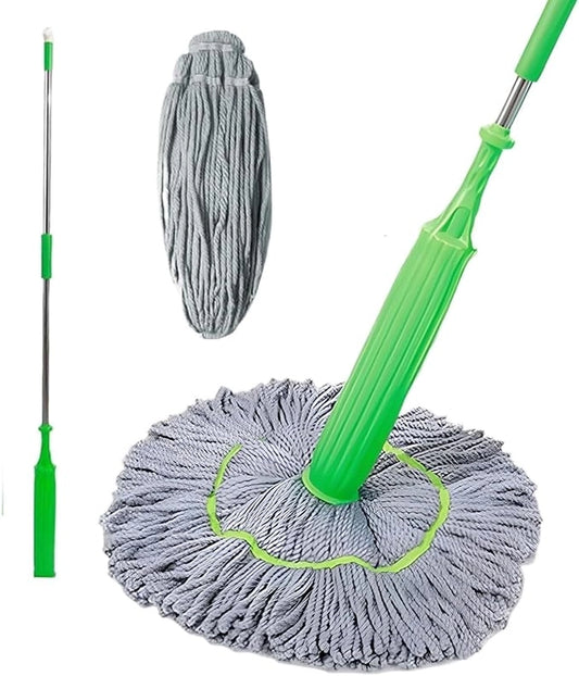 🧹 3-in-1 Dehydrated Floor Cleaning Mop | Self-Wringing 360° Rotatable Adjustable Mop for Home & Office
